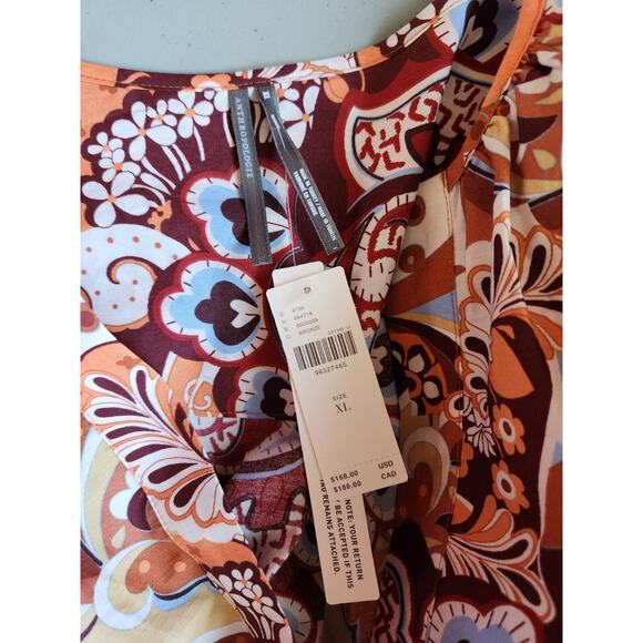 NWT Anthropologie The Somerset Maxi Dress Size XL Bronze Floral #NC504 - Picture 7 of 10